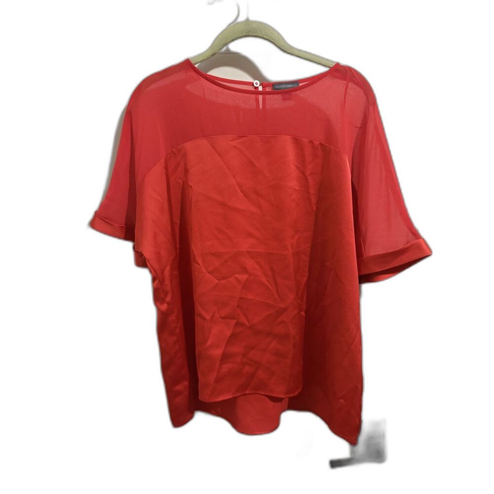 Vince Camuto Women's M Red Orange blouse